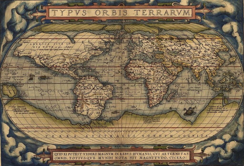 Mapa świata z 1570 roku