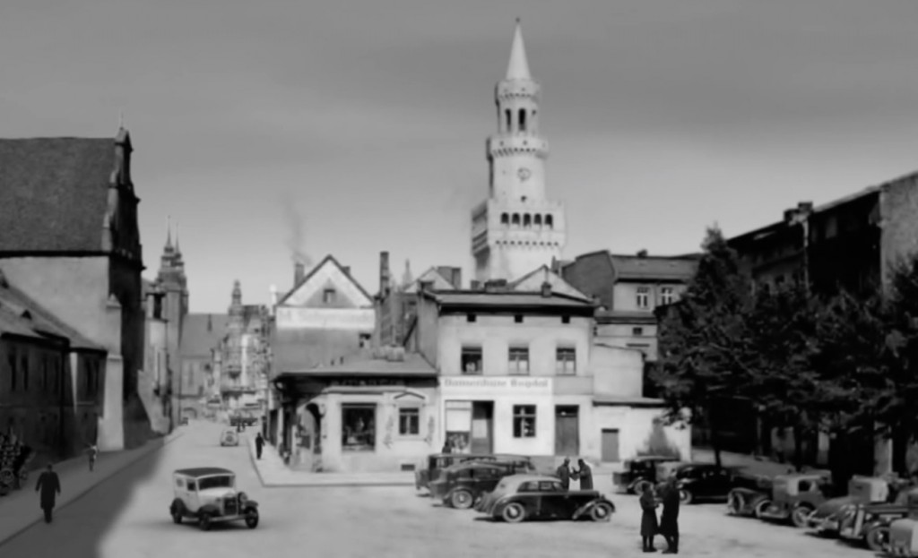 Opole w 1939 roku, kadr z filmu - Źródło: www.youtube.com
