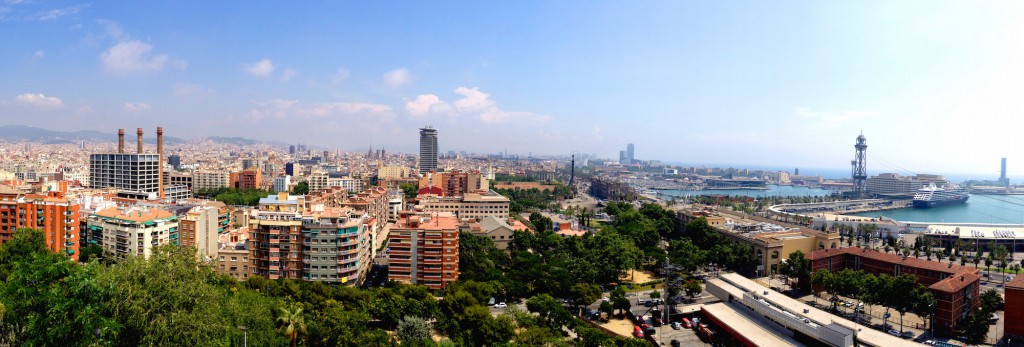 Barcelona - Panorama wykonana iPhonem 4s (plus filtr)