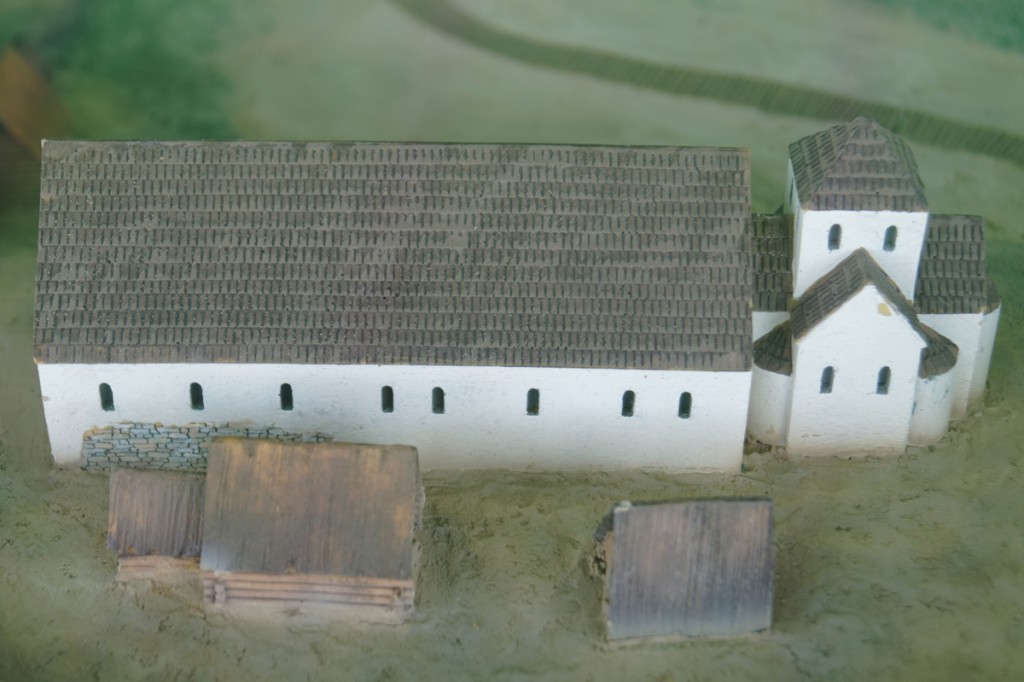 Model rekonstrukcji palatium - Zbiory Muzeum Pierwszych Piastów
