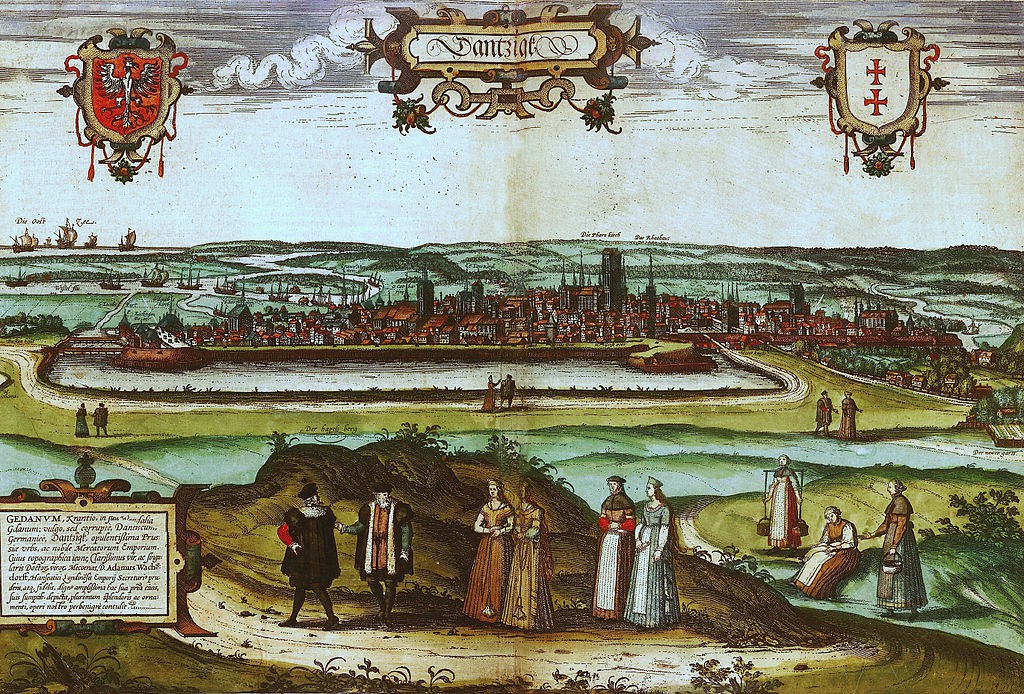 Gdańsk na starych panoramach - około roku 1570