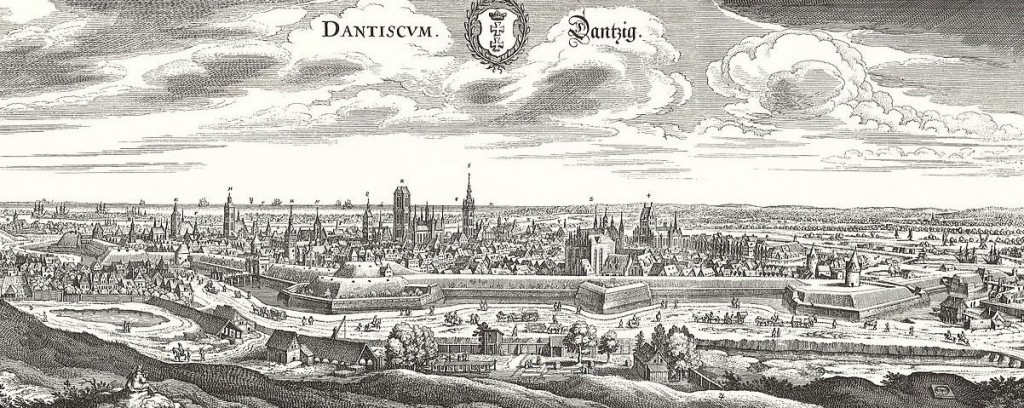 Panorama Gdańska - rok 1646 lub 1652