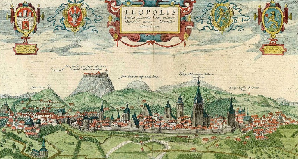 Panorama Lwowa - rok 1616