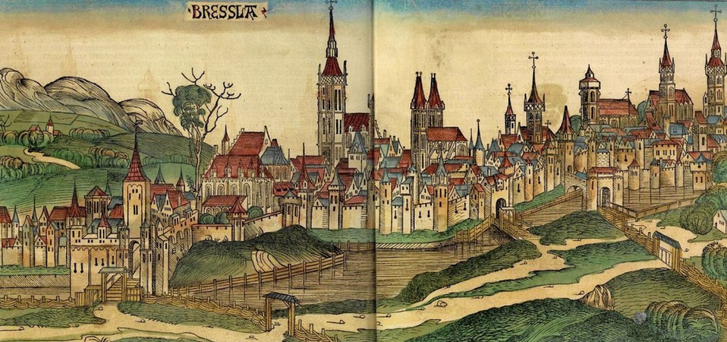 Najstarsza panorama Wrocławia - rok 1493