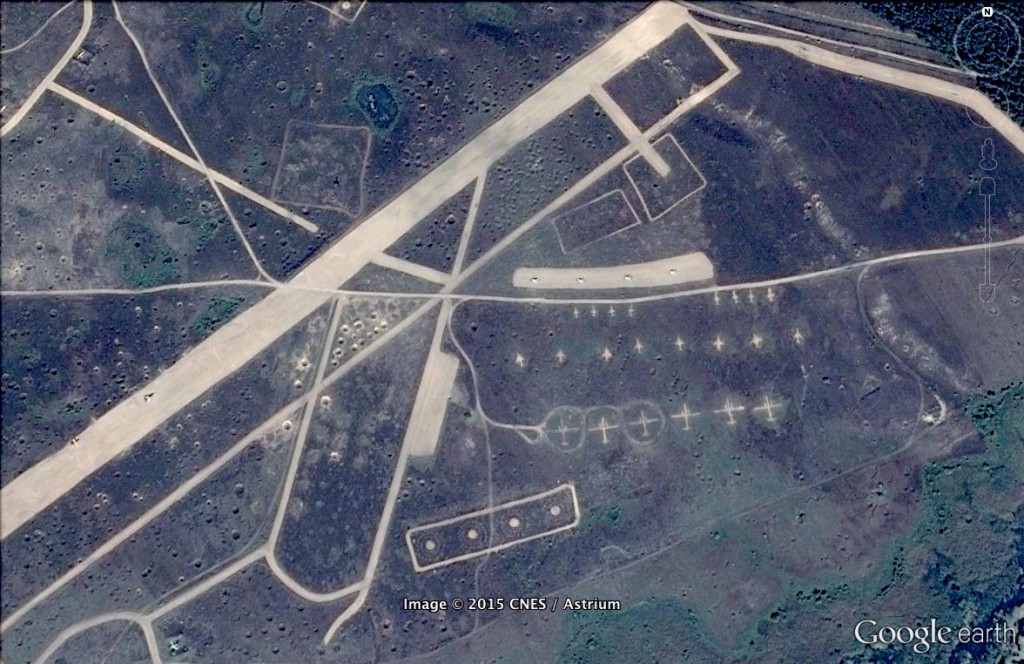 Poligon lotniczy Nadarzyce - 10 Ciekawych Miejsc w Polsce - Źródło: Google Earth