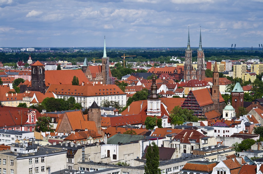 Widok z Kościoła Garnizonowego we Wrocławiu - Foto: Adrian Sitko