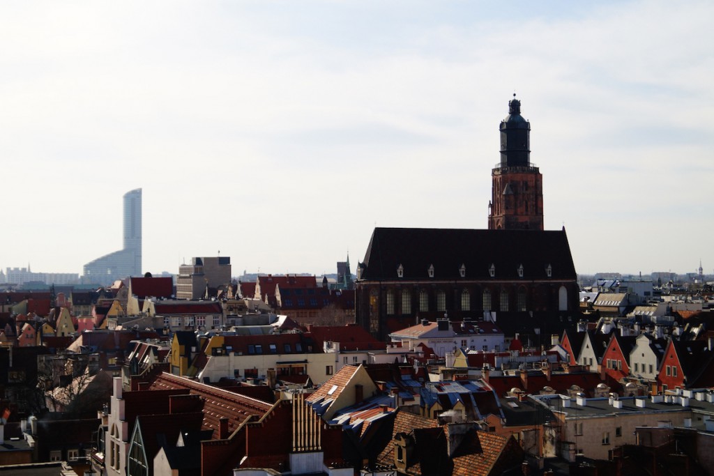 Widok z Wieży Matematycznej we Wrocławiu