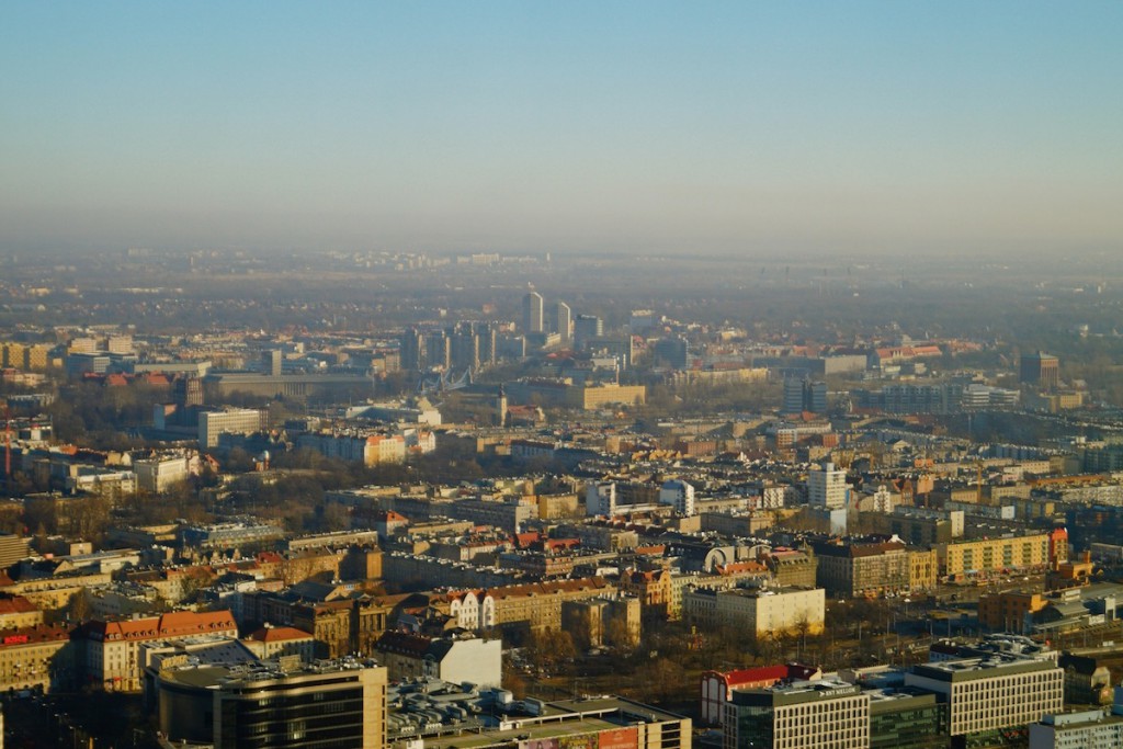 Widok ze Sky Towera we Wrocławiu