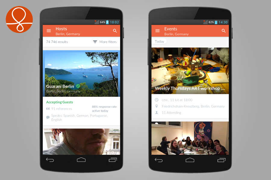 CouchSurfing - 14 aplikacji przydatnych w turystyce za granicą