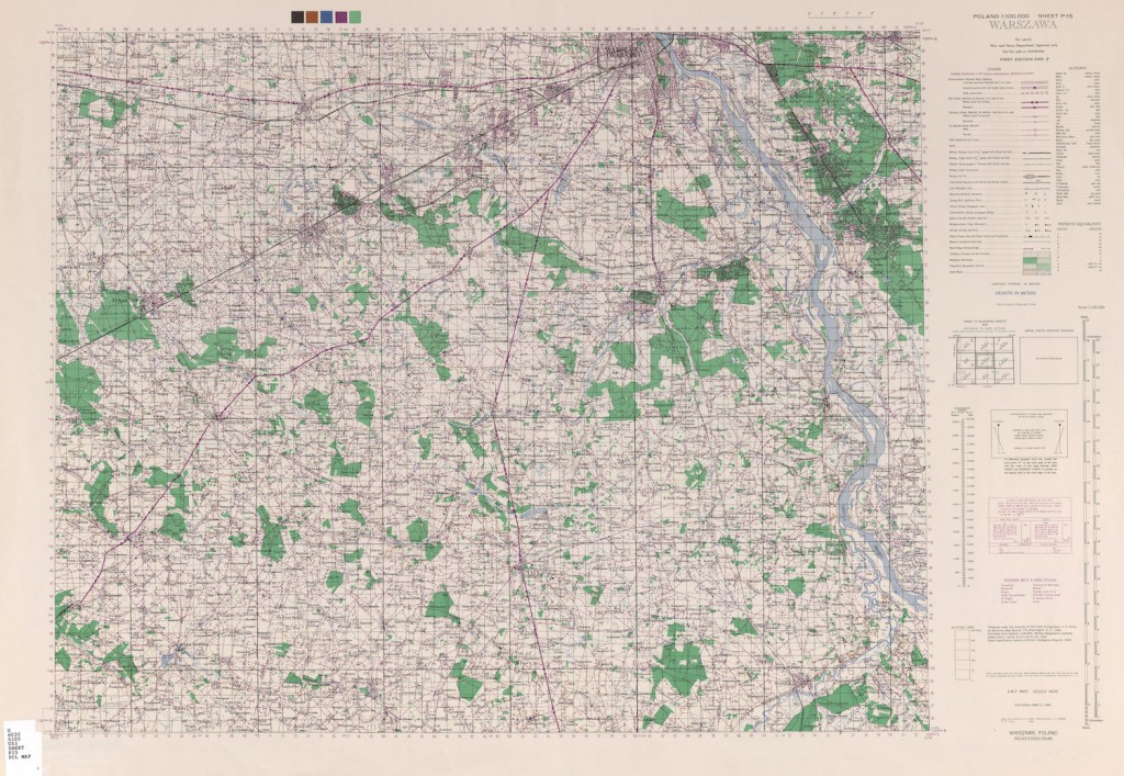 Warszawa i okolice na wojskowych mapach NATO - U.S. Army Map Service