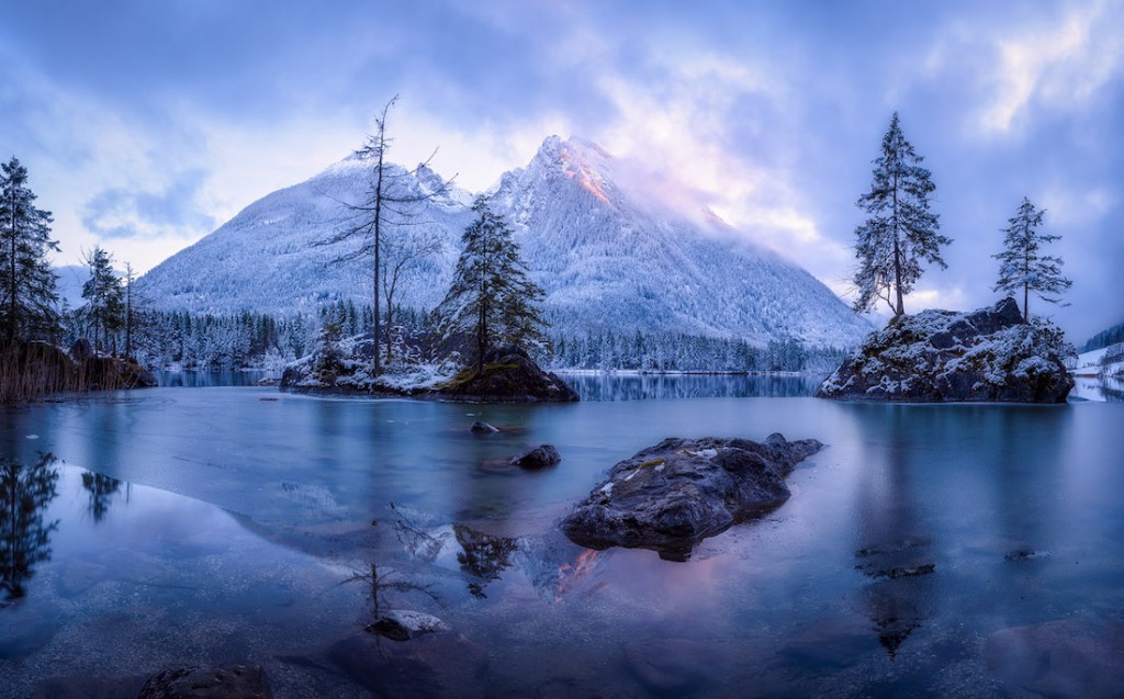 Panorama mroźnej góry, lokalizacja nieznana - Foto: ® Daniel Fleischhacker, Germany, Shortlist, Open, Panoramic, 2016 Sony World Photography Awards