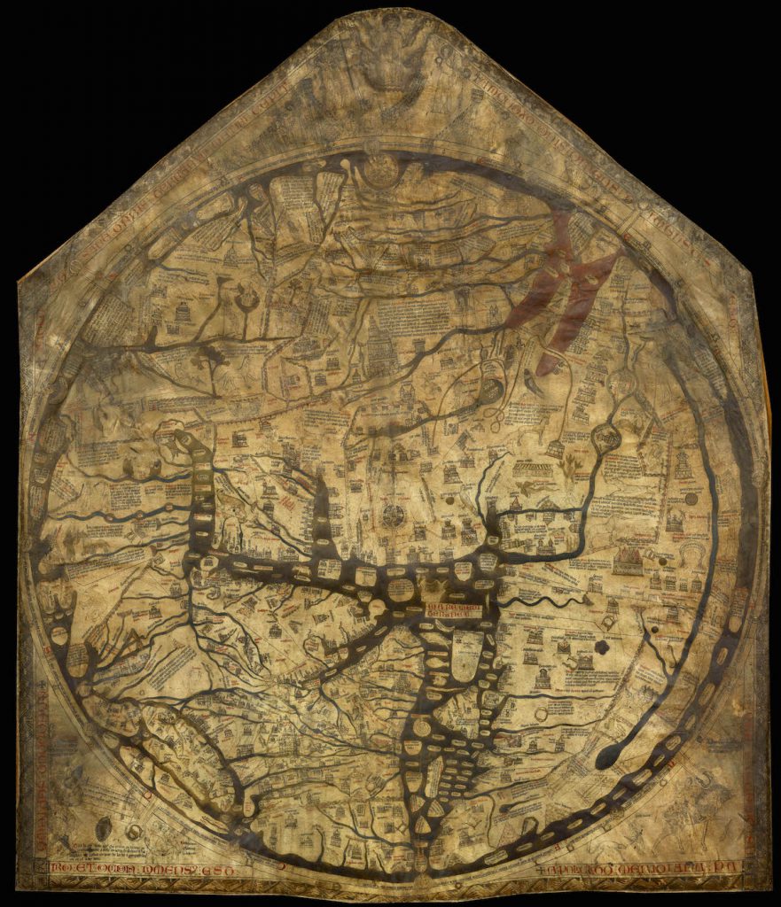 Mapa z Hereford - Średniowieczna mapa świata z 1300 roku