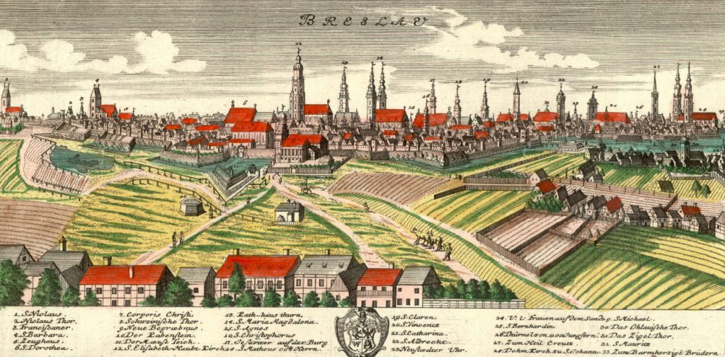 Wrocław (Breslau) - Rok 1737 - Tak wyglądały miasta 300 lat temu!
