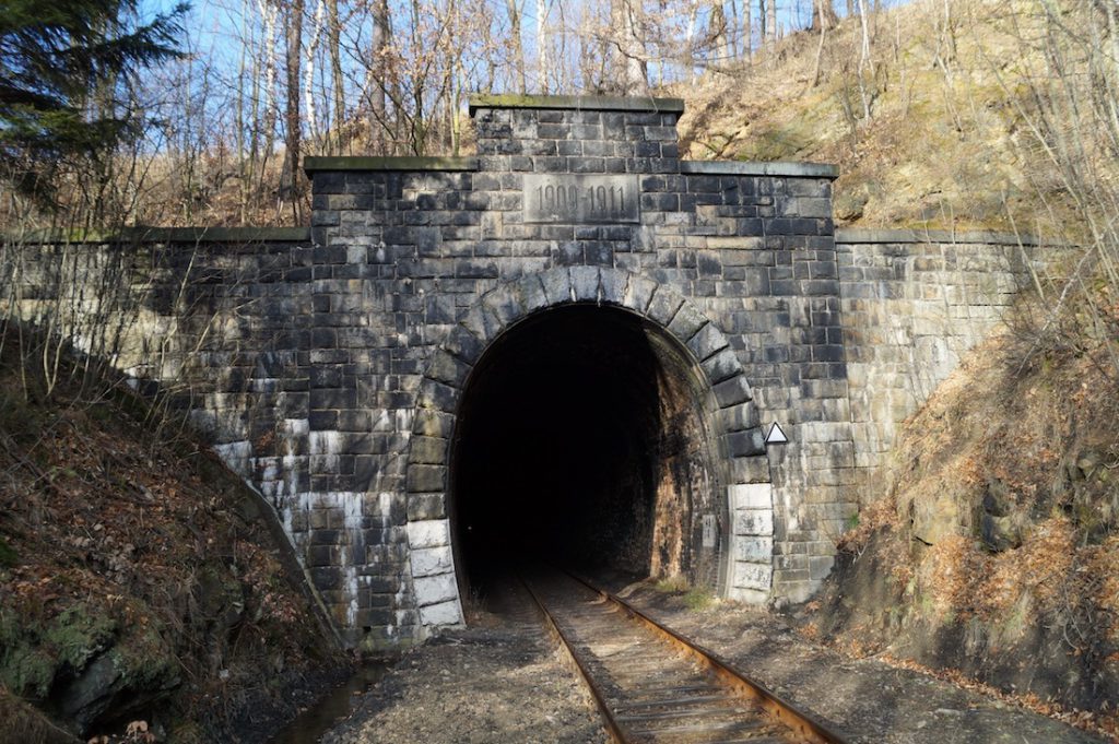 Jeden z tuneli pod Małym Wołowcem (Ochsenkopf-Tunnel)