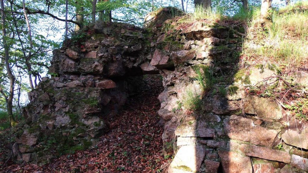 Zamek Koziniec - Z tego zamku również pozostały tylko fragmenty murów - Foto: Jan Wieczorek