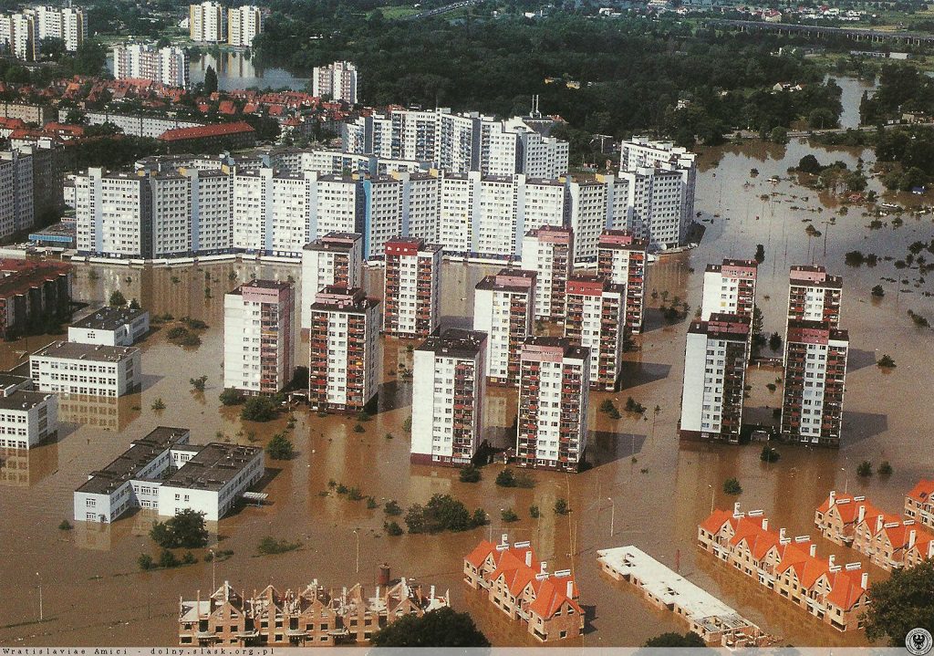 Powódź we Wrocławiu - Kozanów - Źródło: dolny-slask.org.pl