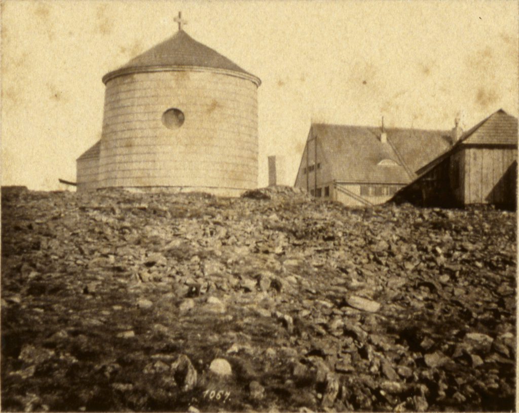 Szczyt Śnieżki, kaplica św. Wawrzyńca - Hermann Krone, ok. 1865 rok
