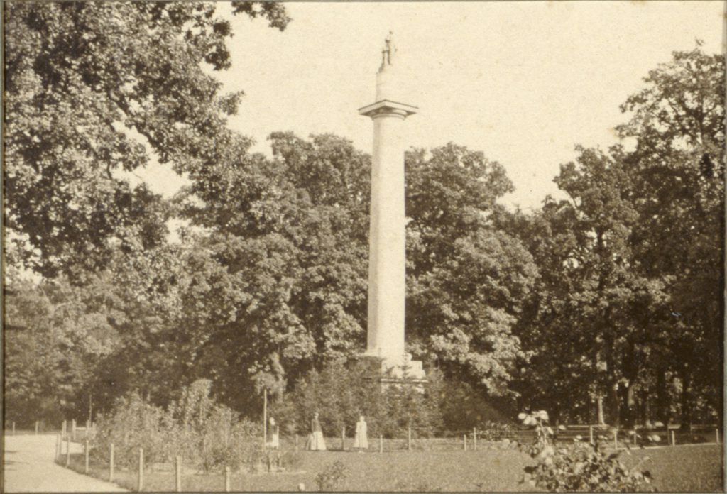Kolumna Fryderyka Wilhelma II w Parku Szczytnickim - Hermann Krone, 1865 rok