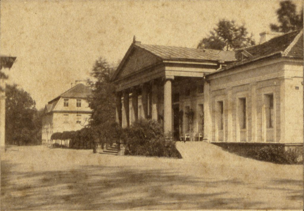 Uzdrowisko Stary Zdrój, dziś dzielnica Wałbrzycha, dawny Dom Zdrojowy - Hermann Krone, ok. 1860 rok