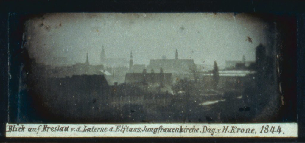 Panorama Wrocławia, dagerotyp wykonany z kościoła Opieki św. Józefa - Hermann Krone, 1844 rok