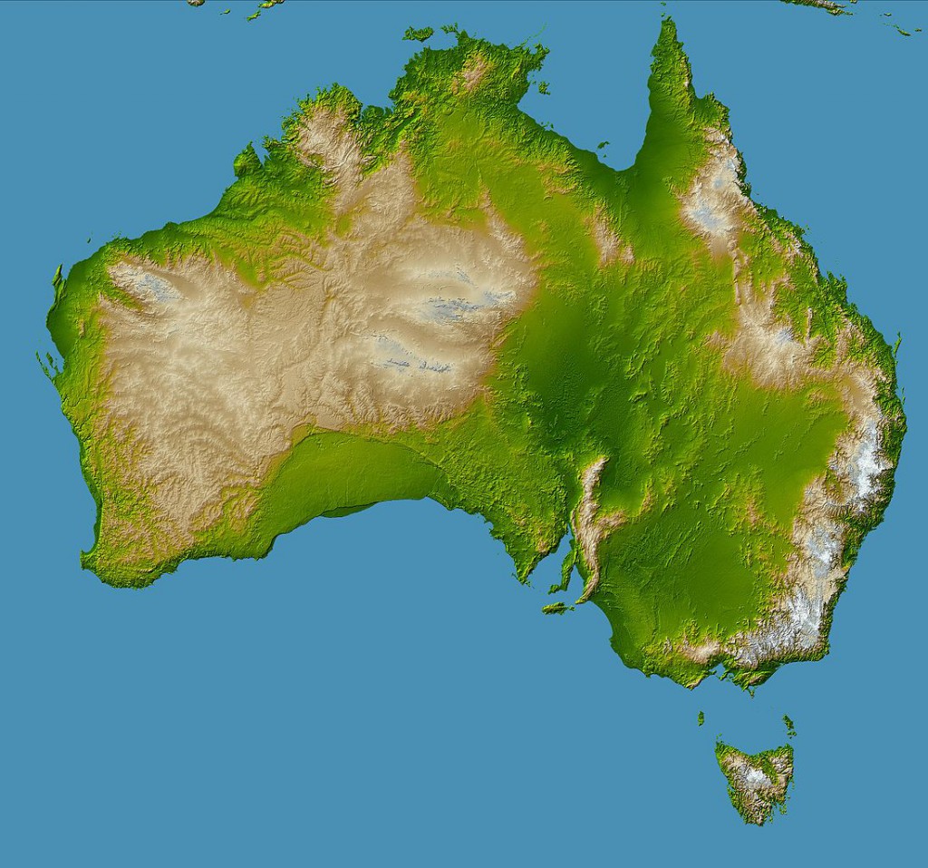 Australia - Źródło: NASA