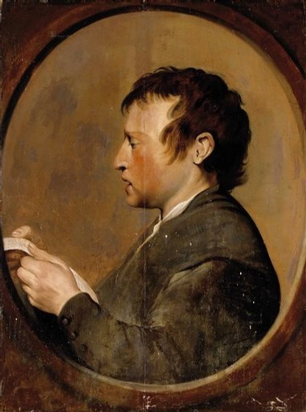 Portret czytającego mężczyzny - Pieter de Grebber