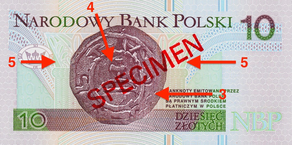 Banknot 10 zł - Ukryte symbole i miejsca na polskich banknotach - Źródło: NBP