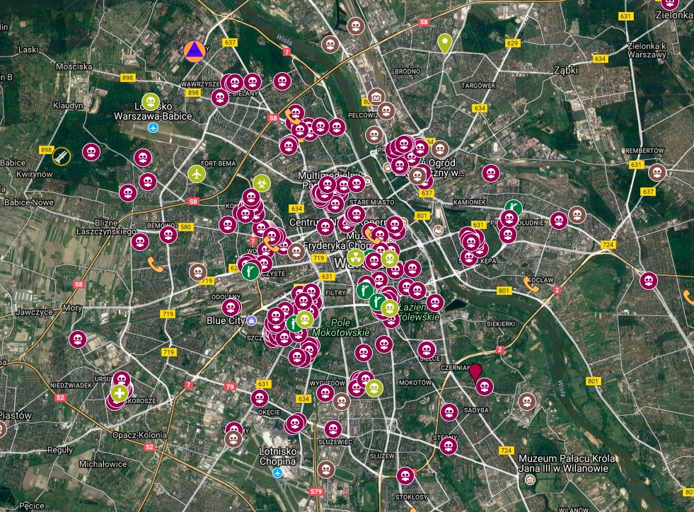 Mapa tajemnic PRLu, schrony w okolicach Warszawy – Autor: Maciej Witeska