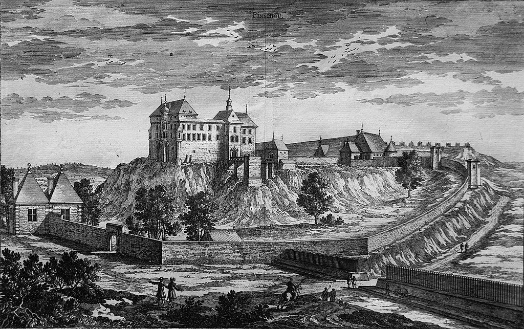 Zamek w Pińczowie na szwedzkiej rycinie z 1657 roku – Autor: Erik Dahlbergh