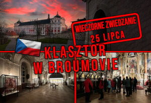 Wieczorne zwiedzanie klasztoru w Broumovie w Czechach